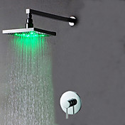 de couleur robinet de douche change conduit avec 8 pouces pomme de douche