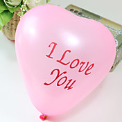 Ballon en Forme de Coeur (100 pièces)