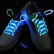 Flash croître bâton cyan clair imperméable à l'eau menée par lacet (1 paire)