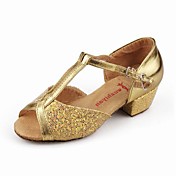 les femmes et les paillettes scintillantes supérieure de danse de style ballroom enfants chaussures chaussures latines de plusieurs couleurs