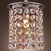 40w style moderne de lumière à cristaux pendentif simple