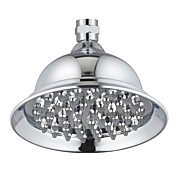 6 Terminez contemporain pouces en laiton chromé tête de douche pluie