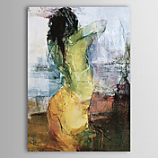 peints à la main peinture à l'huile portrait personnes avec cadre tendu