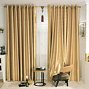 Stone Pattern Embossed Energy Saving Curtain (Two Panels)