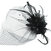 Net Fashion Avec Fleur / Feather Voiles Birdcage femmes