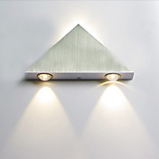 Triangle 3W Conçu en aluminium murale à LED