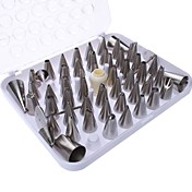 Gâteau Bricolage Décoration en acier inoxydable Fabrication de fleurs Buses Set (52-Pack)