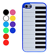 Type de boîtier de clavier de piano souple pour iPhone 5 (couleurs assorties)