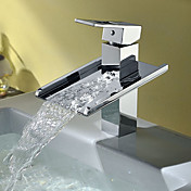Contemporaine cascade mitigeur lavabo robinet (Chrome)