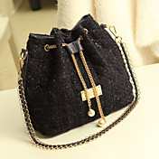 Diamant Femmes Vérifier la chaîne de Tweed glands Sac bandoulière