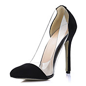 Élégant talon aiguille en daim / plastique fermé Toe Pompes Fête / Soirée Chaussures