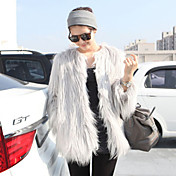 Sans col manches longues Casual Manteau de soirée / Faux Fur (plus de couleurs)