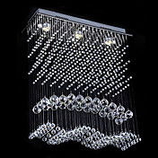 Moderne lumière Crystal Plafonnier avec lumière chaude Source Jaune