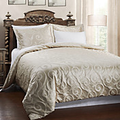 5 pièces beige nuage jacquard housse de couette