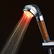 Contemporary Chrome Thermochromic purification d'eau de douche à LED