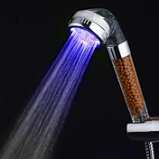 Contemporary Chrome purification d'eau de douche à LED