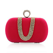 Velvet avec l'Autriche strass / Aluminiumsheet soir sacs à main / embrayages couleurs plus disponibles