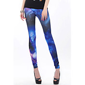 Bleu Galaxy Legging (Hip :90-104cm Longueur: 105cm)