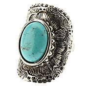 turquoise bague en argent arc géométrique des femmes
