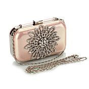 Satin avec l'Autriche strass Fleurs du soir sac à main / embrayages couleurs plus disponibles
