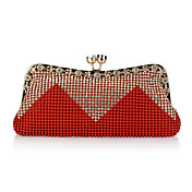Mode satin avec l'Autriche strass soir sacs à main / embrayages couleurs plus disponibles