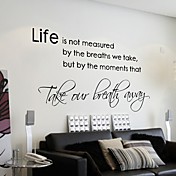 La vie n'est pas au sujet d'attendre que la tempête passe Wall Sticker