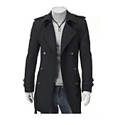 Shoulder Pad Manteau croisé des hommes