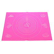 Taille énorme de garniture de silicone Baking Mat avec Marks (couleur aléatoire)