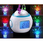 ciel étoilé projecteur numérique réveil musique (blanc, 3xAAA)