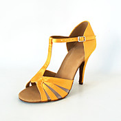 mesure de satin t-strap chaussures sangle danses latines / salle de bal avec boucle (plus de couleurs)