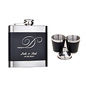 Personnalisé 4 pièces en acier inoxydable de 6 oz Flask Gift Set