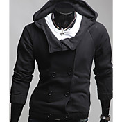Noir de vente chaude coréenne capuche Slim manteau de Fit REVERIE UOMO hommes