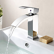 contemporaine robinet en laiton massif évier salle de bains - fini chrome