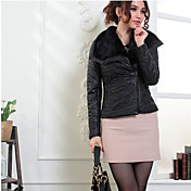 Revers manches longues Manteau de collier de KARORINLAN femmes