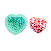 rose moule outil de cuisson de décoration de gâteau de silicone de forme (couleur aléatoire)