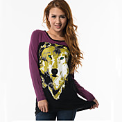 animal print t-shirt noir de fitspace femmes