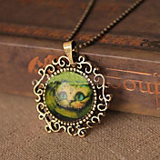 Alice vintage au pays des femmes au pays des merveilles souris de chat chat collier de chandail de chaîne N65