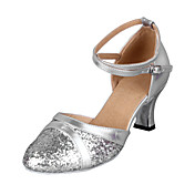 Gorgeous Women's Leatherette And Sparkling Glitter Upper Modern Dance Shoes(More Colors)