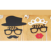 accessoires vintage drôle de thème de photos de mariage (jeu de 6 pièces)