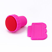 Ensemble pour Décoration d'Ongles Tampon/Machine à Tamponner/Racloir