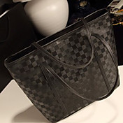 Damier des femmes élégantes Grand fourre-tout (Couleur de la doublure Sur aléatoire)