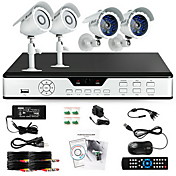 Zmodo 4 CH DVR CCTV clé Home Security Surveillance Camera System 600TVL jour nuit en plein air