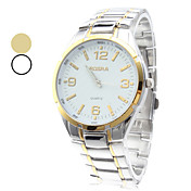 simple de montre-bracelet à quartz analogique en alliage de conception des hommes (couleurs assorties)