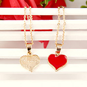 [XmasSale]la chaîne mode coréenne pêche d'or cœur bonelink de chandail de femmes (de couleur aléatoire)