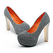 Bon goût PU Toe Pumps ronde avec strass chaussures Party (plus de couleurs)