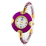 Mouvement à quartz analogique bracelet de montre des femmes (plus de couleurs)