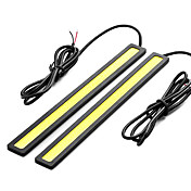 [XmasSale]2 PCs a placé étanche en aluminium haute puissance 6W 6000K Xenon Blanc Slim COB LED diurnes Light Lamp