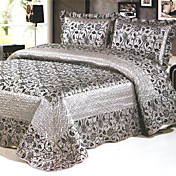 3 pièces Tusiki impression de style Reine Velvet Quilt européenne