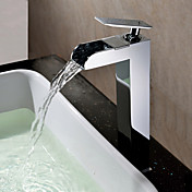 saupoudrer ® par LightInTheBox - cascade contemporaine finition chromée salle de bains robinet d'évier (hauteur)