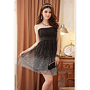 Noir Mini Babysbreath Grenadine coupe-bas robe pleine de JK2 femmes